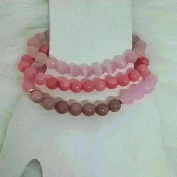 Pink Dream Beaded Bracelet Bundle Set 3 - Picture 5 of 7